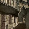 Alet les Bains, detail of the cut lino block.