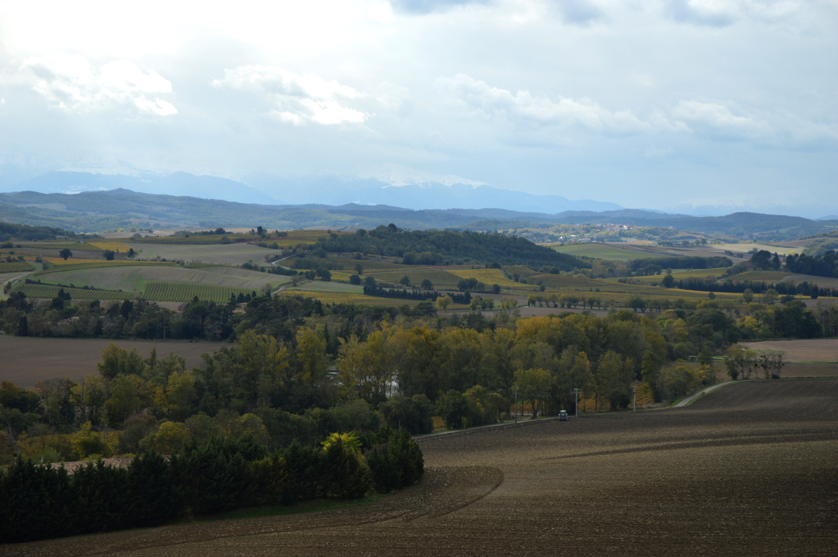 View to the south with Monts des Olmes in the distance.