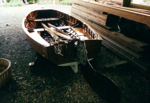 Twelve foot dingy restored.