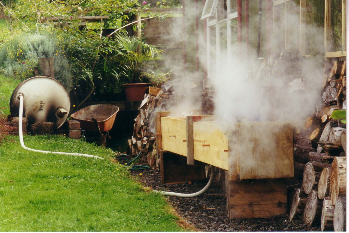 Steaming timber in the Steambox.