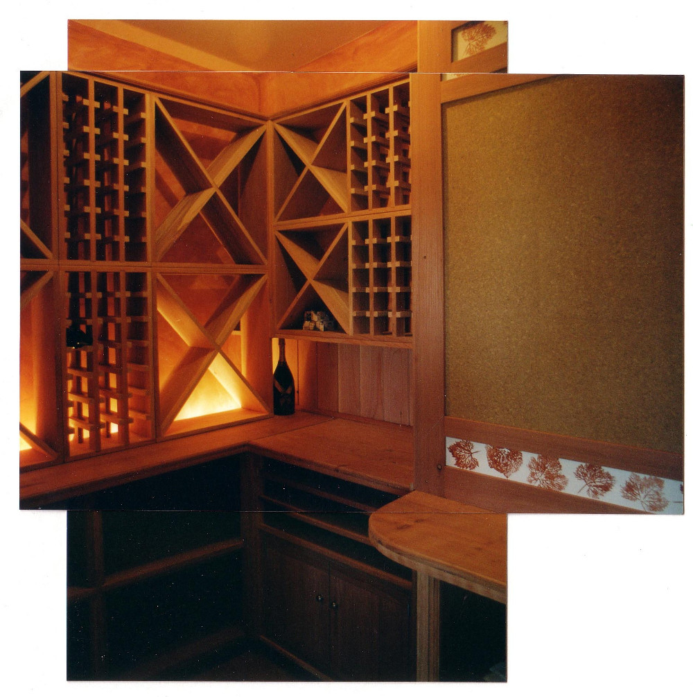 Wine cellar in redwood
