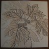 lino block for the fig tree print