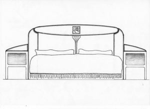 Art Deco Style bed head design