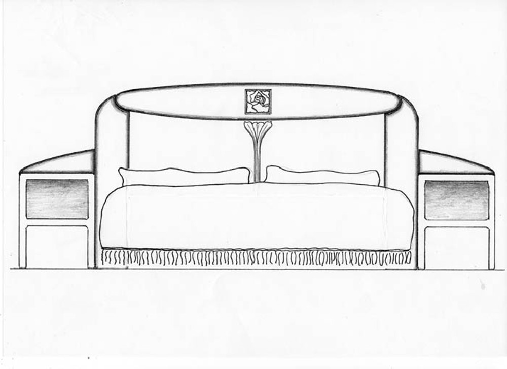Art Deco Style bed head design