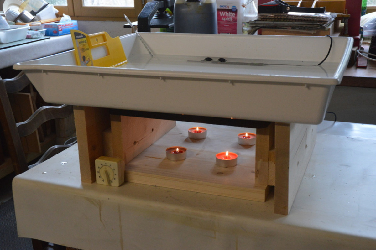 As it works with waxine candles and an aquarium heater.